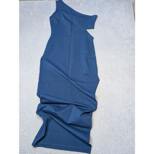 Women's SOCIALITE Blue One Shoulder Dress M Cocktail Party